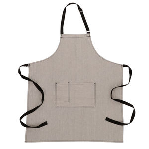 Nouvel arrivage : Tablier de chef en coton et polyester de qualité supérieure, dernier design avec tissu en toile, prix de gros - Product Image 1