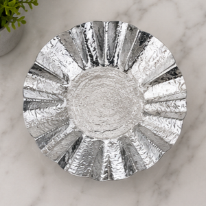 Bol décoratif en métal fait main en forme de fleur, décoration moderne pour table d'intérieur, décoration de maison pour salon, utilisation toute saison - Product Image 5
