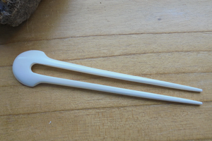 Épingle à cheveux ethnique en os |   Porte-panier décoratif fait main - Product Image 4