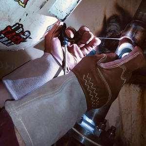 ถุงมือหนังสำหรับเชื่อมทิก ถุงมือกันไฟ - Product Image 5