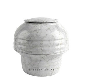 Large Mushroom Design Top Loaded Marble Cremation Urn for Adult Human Ashes, Funeral <b>Memorial</b> Ashes Urn, Wholesale Natural <b>Stone</b> - Product Image 4
