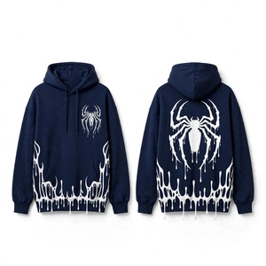 Sudadera con capucha SPIDER WEB de alta calidad, muy moderna y elegante para uso casual y al aire libre. - Product Image 4