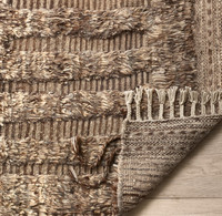 Boho-Stil Handgetufteter Teppich Strukturierter Geometrischer Flächenteppich |   Hochfloriger Moderner Neutraler Teppich für Wohnzimmer und Schlafzimmer