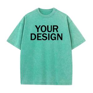 T-shirt unisexe en coton lavé, motif imprimé vintage personnalisé, coupe oversize, manches courtes, style streetwear pour homme, t-shirt décontracté - Product Image 2