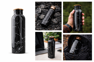 Printed <b>Copper</b> <b>Bottle</b> 1 Litre Handmade <b>Drinking</b> Water <b>Bottle</b> Wholesale - Product Image 2