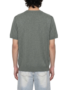 เสื้อยืดคอกลมแขนราแกลนทรงโอเวอร์ไซส์สำหรับผู้ชาย สีเทาล้วน ผ้าเจอร์ซีย์ถัก 100% คอตตอน ไม่หด น้ำหนัก 220 กรัม - Product Image 4