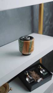 Quemador de Incienso Artesanal FAIZA CRAFT de Resina Árabe y Madera de Acacia de Sándalo Premium, Ecológico y Duradero, Decoración para el Hogar, Aromaterapia - Product Image 6