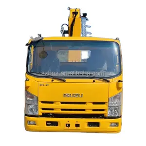 Gebrauchte Isuzui LKW 6 Tonnen mit Kran 3,5 Tonnen Kranwagen mit Selbst ladung