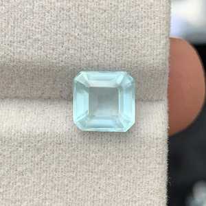 Aguamarina natural suelta facetada, piedra preciosa azul verdosa de calidad para la fabricación de joyas al por mayor - Product Image 5