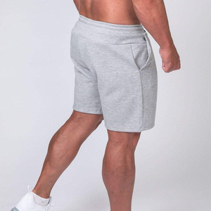 Pantalones Cortos Bermuda de Algodón Gris para Hombre, de Calidad Premium, con Cordón en la Cintura, Color Sólido, Tejido de Punto Transpirable, Corte Medio - Product Image 3