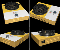 Table de cuisson électrique à plasma, brûleur unique, 3,0 kW, surface en verre, classe d'efficacité énergétique, garantie 1 an, RK3.0KW247
