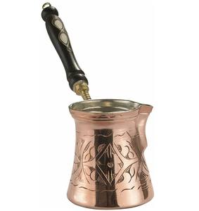 Cafetière turque artisanale en cuivre, pot à café arabe, chauffe-café Cezve pour la cuisine et les cafés - Product Image 1