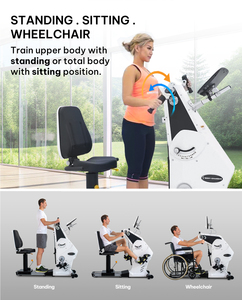 Vélo d'exercice à pédales d'intérieur pour cardio à domicile, appareil d'exercice des pieds, des mains et des jambes, équipement d'exercice manuel pour personnes âgées - Product Image 4
