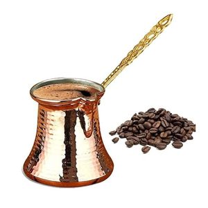 หม้อกาแฟตุรกีทำมือจากโลหะตีขึ้นรูป พร้อมด้ามจับยาวสำหรับชงกาแฟ สไตล์ตะวันออกกลาง ดีไซน์ทนทาน - Product Image 5