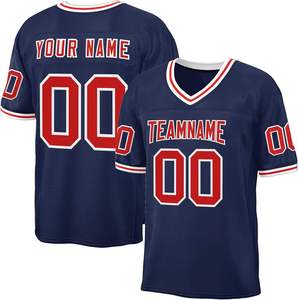 เสื้อฟุตบอลอเมริกันสไตล์ใหม่สำหรับแฟนทีมกีฬา ใส่สบาย ระบายอากาศได้ดี พร้อมชื่อและหมายเลขส่วนตัว - Product Image 3