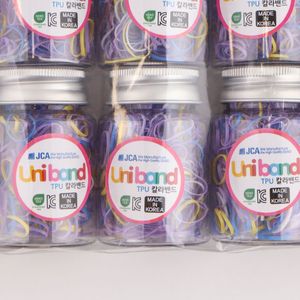 Élastiques à cheveux Uniband en TPU fabriqués en Corée, unisexes, décontractés, emballage en bouteille - Product Image 4