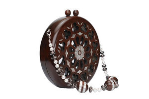 Bolso de Mano LumiPearl Heritage, de Lujo, Hecho a Mano, con Incrustaciones de Madreperla, de Madera, con Acabado Refinado, para Bodas, Novias y Eventos Elegantes - Product Image 6
