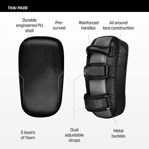 Almohadillas de Muay Thai Ecológicas y Duraderas, Almohadillas Curvas para Entrenamiento de MMA y Boxeo, Ligeras y Absorbentes de Impactos - Product Image 2