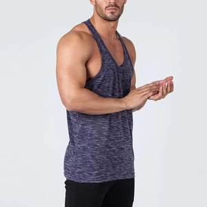 Débardeur Homme Haute Qualité Léger Respirant Spandex/Coton Logo Personnalisé Grande Taille Style Anglais Vente Chaude - Product Image 6