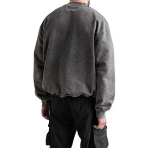 Venta al por mayor 100% algodón invierno pesado Sudadera con capucha de gran tamaño para los hombres con impresión digital personalizada y sudadera 2026 - Product Image 6