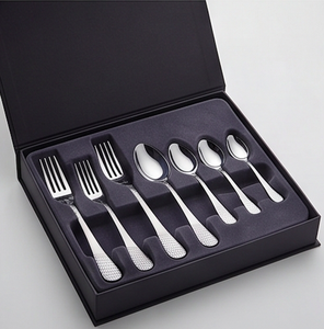 Ensemble de couverts modernes en acier inoxydable, fourchette, cuillère, couteau, design minimaliste, finition miroir haute brillance, résistant à la rouille, pour une utilisation en cuisine - Product Image 6