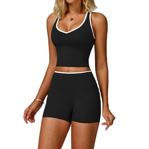 เสื้อผ้าโยคะสำหรับผู้หญิงรุ่นปี 2026 เสื้อกล้ามวิ่งออกกำลังกาย ชุดออกกำลังกายสำหรับผู้หญิง ทรงเข้ารูป สปอร์ตบราพร้อมโลโก้สั่งทำ - Product Image 4