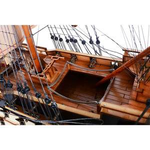 OMH T042 La Bretagne, Maqueta de Barco Náutico de Madera Hecha a Mano, Estilo Deportivo, Pintada, Decoración para el Hogar, Lavable, Manualidades - Product Image 5