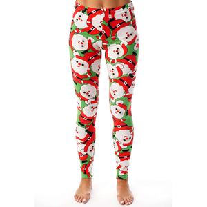 Pantalones de yoga elásticos de cintura alta para mujer con estampado de sublimación personalizado Leggings con cierre de cordón de nuevo diseño - Product Image 4