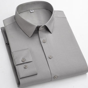 Chemise de bureau formelle pour homme 100% coton, col rabattu, respirante, anti-UV, tissu satiné, imprimé numérique, vêtements personnalisés - Product Image 4