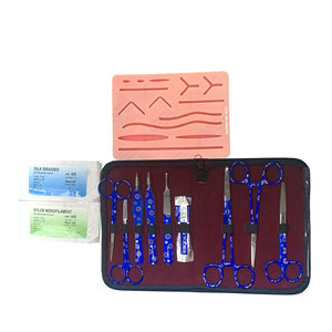 Materiales e Instrumentos de Sutura Médica para Estudiantes de Medicina, Kit de Sutura para Estudiantes de Medicina, Suministros de Enseñanza Médica y Veterinaria - Product Image 1
