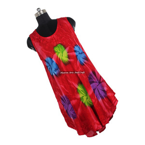 Hermoso Vestido de Verano 2026 de Rayón Tie Dye, Holgado, Largo, para Fiestas, Estilo Bohemio Gitano - Product Image 4