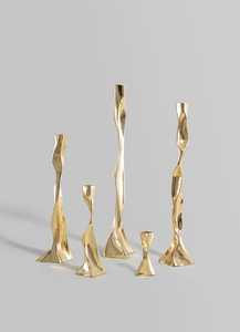 Candelabro Dorado Under The Banyan con Diseño Trenzado para Decoración del Hogar - Product Image 3