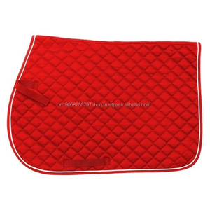 Tapis de selle anglais matelassé en coton de haute qualité tapis d'équitation profilé tout usage confortable entraînement durable équestre - Product Image 2