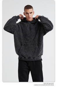Sweat-shirt à capuche pour homme avec coutures plates, en coton premium, fabricant de vêtements OEM, marque privée, vente en gros de vêtements - Product Image 5