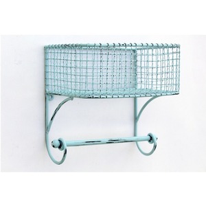 Cesta Colgante de Pared de Hierro de Diseño Personalizado para Venta al por Mayor, Decoración del Hogar, Accesorios de Jardín y Colección de Regalos - Product Image 3