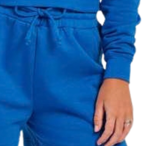 <b>Womens</b> Fleece Sweat <b>Shorts</b> Elastic Waist Drawstring Side Pockets Relaxed Fit <b>Short</b> Length Open Hem Custom Wholesale OEM Supplier - Product Image 5
