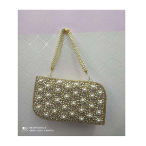 Evening <b>Clutch</b> Purse for Women Premium Beaded Party Bag Elegant <b>Wedding</b> Bridal Handbag with Stone Pattern Design - Product Image 5