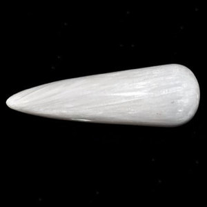 Venta al por mayor: Palo de masaje y sanación hecho a mano con selenita blanca rugosa de forma libre y ágata, ecológico y de chakra. - Product Image 1