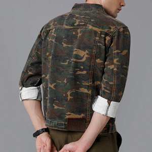 Wholesale Custom Jeans <b>Jacket</b> Street Wear Flight Men Rip Denim <b>Jacket</b> in Bulk Brand Casual Fashion Men Coat - Product Image 3