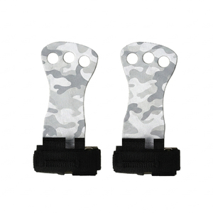 Soporte de Muñeca de Camuflaje con Cierre Ajustable de Gancho y Bucle para Levantamiento de Pesas, Agarres de Cuero para Dominadas, Agarre de Cuero Reforzado - Product Image 1