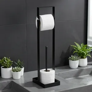 Moderno Soporte de Metal para Papel Higiénico, Organizador de Doble Rollo, Estante para Papel Higiénico de Baño, Minimalista, Ahorra Espacio - Product Image 4