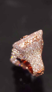 Moissanite Zone <b>Ring</b> Iced Out Luxury Hip Hop Statement Jewelry <b>Mens</b> Fashion <b>Ring</b> - Product Image 3