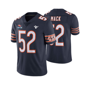 Wearpex Industry American Football Jerseys Custom Made Sublimation Transfer Print 100% Polyester Quick Dry Breathable V-neck - Product Image 1