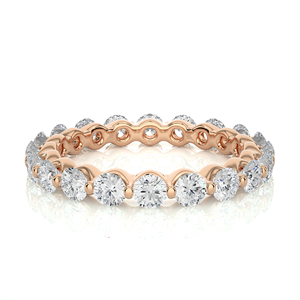 Anillo de Diamantes de Oro Sólido de 18K de Diseño de Lujo, 2.03 CT, Diamantes Naturales, Anillo de Compromiso con 20 Piedras de Diamantes - Product Image 1