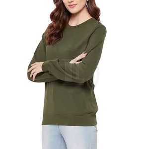 Sweat-shirt décontracté pour femme en coton 100 % écologique et respirant, fabriqué au Pakistan, avec logo frontal, haute qualité - Product Image 5