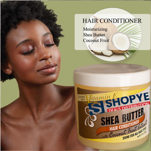Après-shampoing Shine for All avec beurre de karité et extrait de noix de coco, formule sans rinçage pour des cheveux doux et lisses - Product Image 3