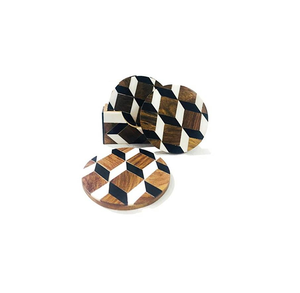 Unique Quality Bone Inlay Coaster Handmade Coaster Home Hotel Coffee Tea Drinking Coaster Low Price Custom Design Best Polishes - Product Image 3