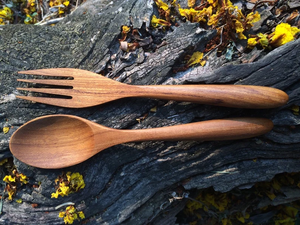 Cuchara y Tenedor de Madera |   Utensilios de Cocina |   Juego de Cuchara y Tenedor |   Cuchara y Tenedor de Madera, Cuchara de Madera - Product Image 2
