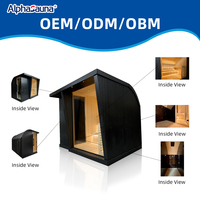 Sauna extérieur 2025 pour 4 à 5 personnes avec douche, sauna extérieur, hammam, hautement coté