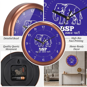 Horloge murale en plastique de luxe Liviya, personnalisable, pour la promotion de cadres, politiciens indiens, décoration de bureau pour Thanksgiving et Noël - Product Image 2
